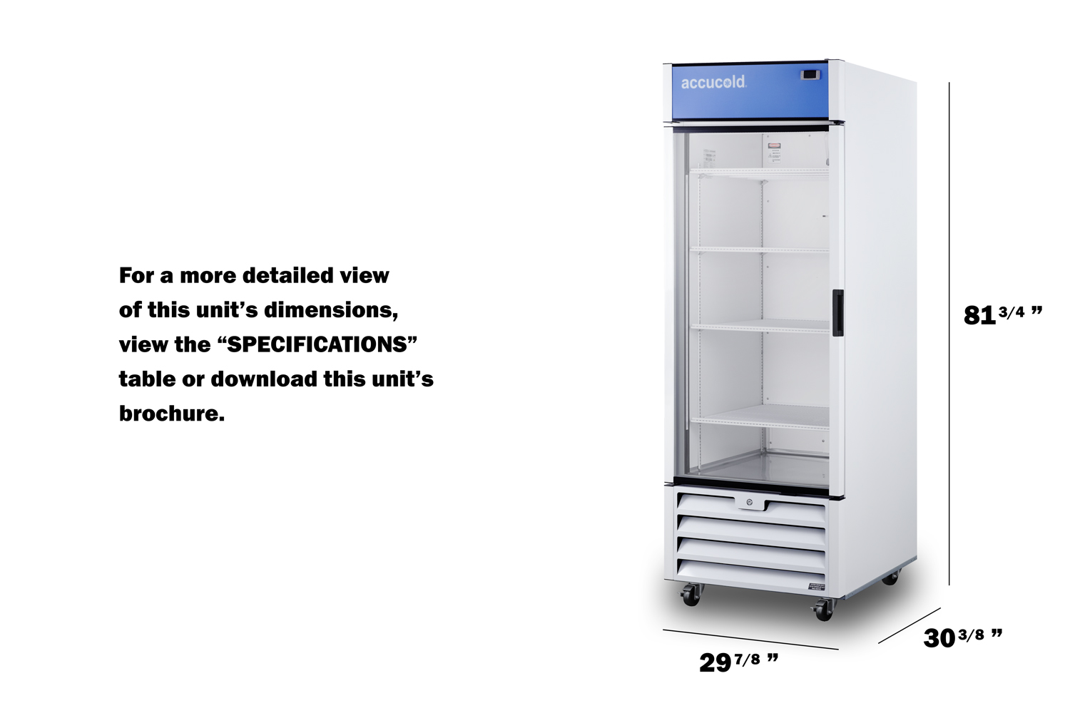 21.34 cu.ft. commercial beverage center with self-closing glass door, front lock, and white cabinet
